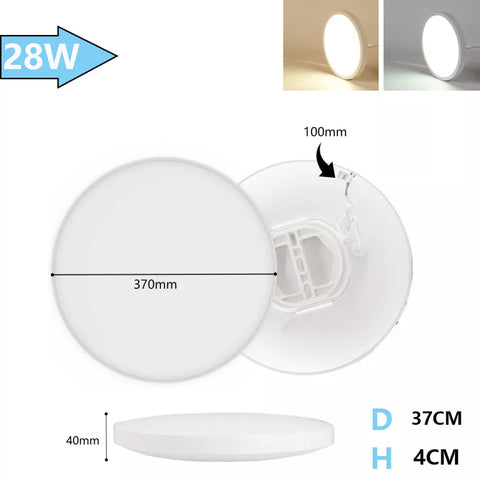Modern drop ceiling light with adjustable tones
