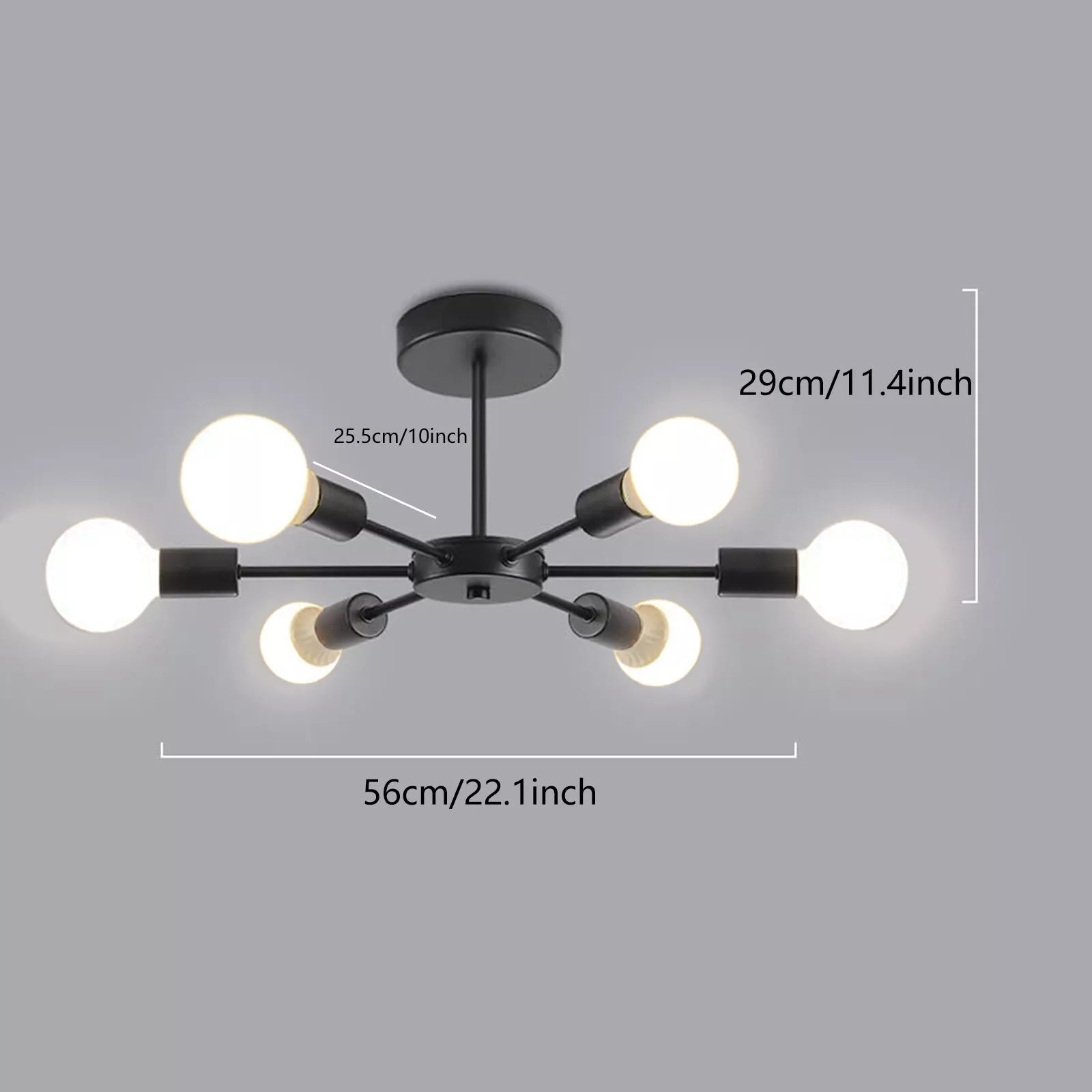 Buy Semi Flush Mount Ceiling Light With 6 Holders In UK – Limited Stock!