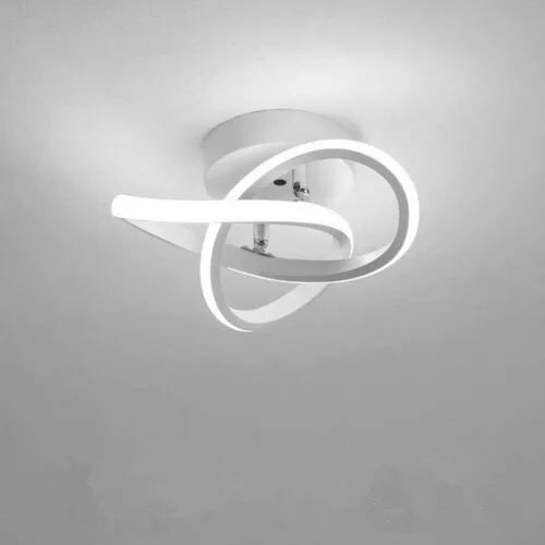 Contemporary spiral LED ceiling chandelier UK


