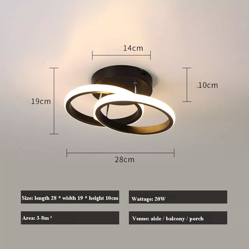 Spiral design LED chandelier for UK homes


