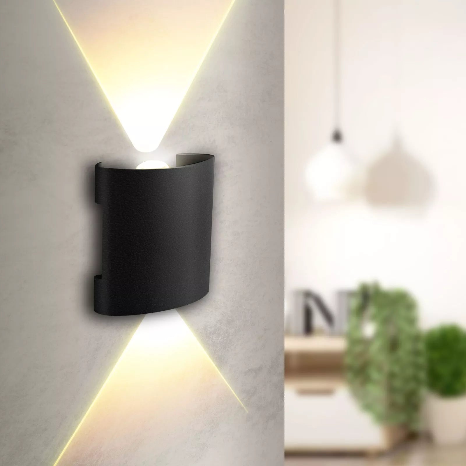 Shop now for Outside Wall 2W Lights in the UK! Modern Up/Down Grey Anthracite design, IP44 waterproof, and energy-efficient. Limited stock – order today for stylish garden lighting
