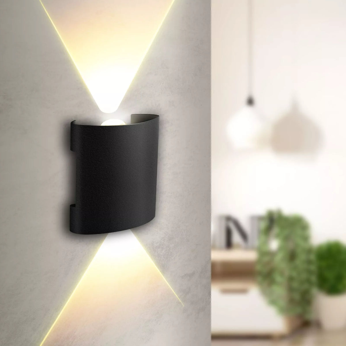 Shop now for Outside Wall 2W Lights in the UK! Modern Up/Down Grey Anthracite design, IP44 waterproof, and energy-efficient. Limited stock – order today for stylish garden lighting
