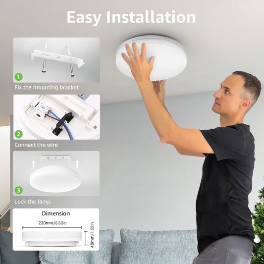 Buy Modern LED 48W Round Ceiling Light in UK – Shop Now!