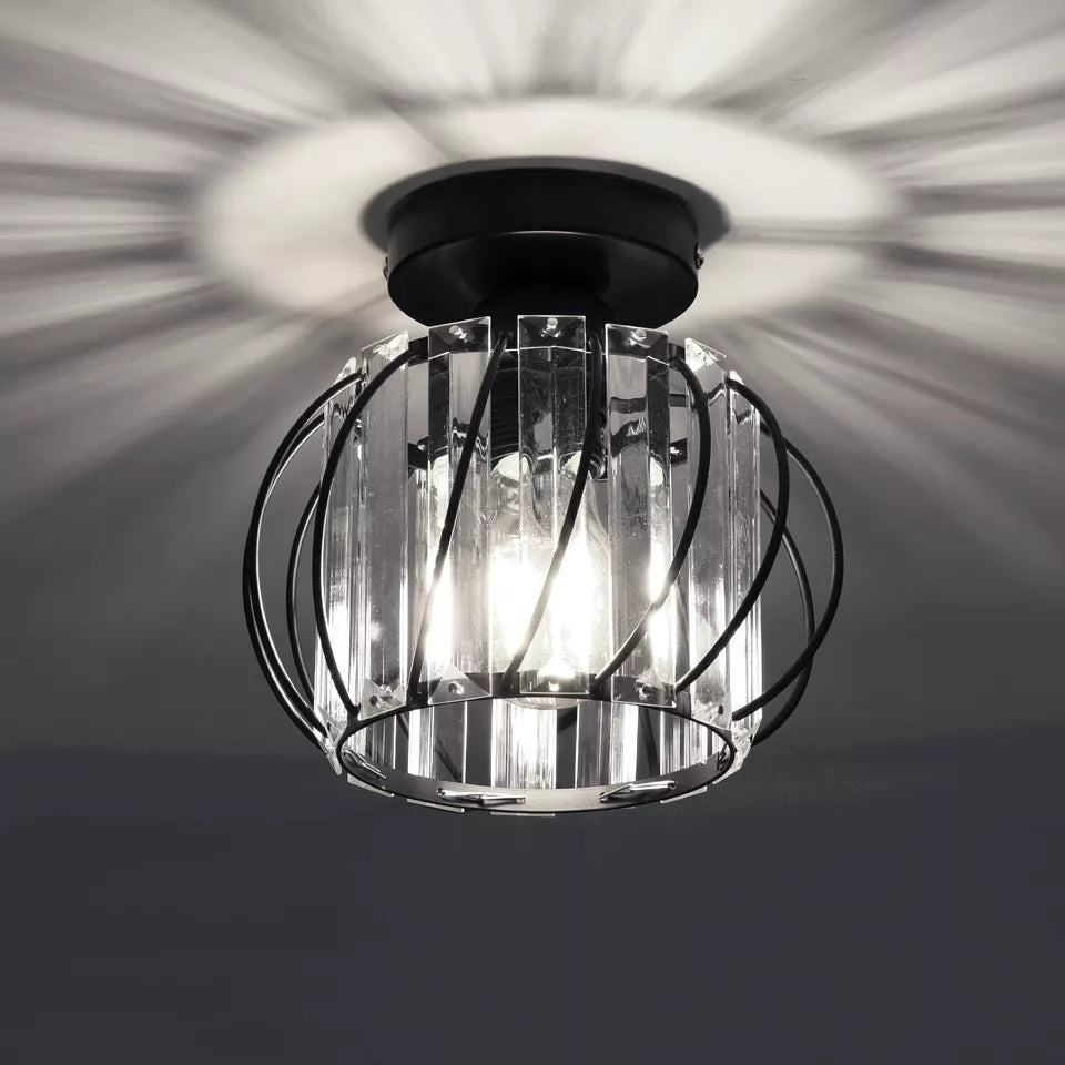 Shop the Ceiling Light Crystal Vintage for your UK home, Elegant retro design, perfect for study aisles
