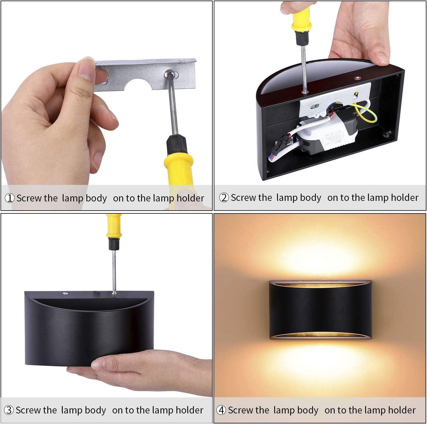 Sleek LED wall light for living room

