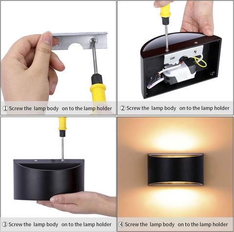 Sleek LED wall light for living room

