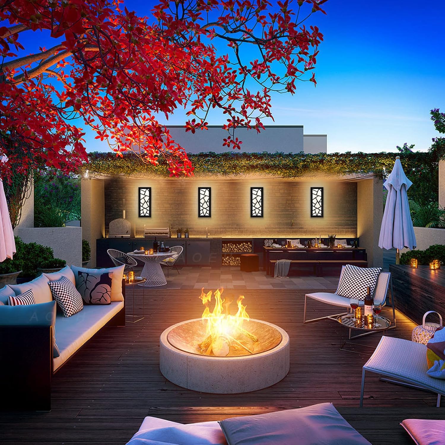Sleek outdoor wall lighting

