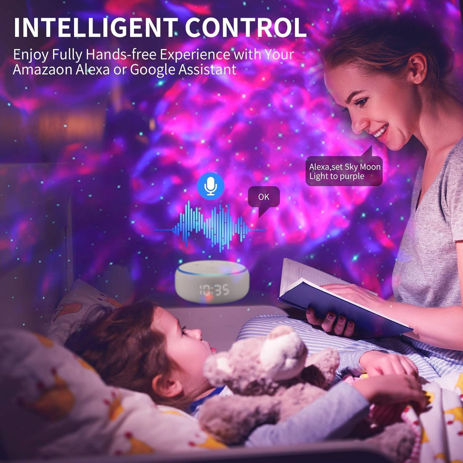 Smart star projector with app control