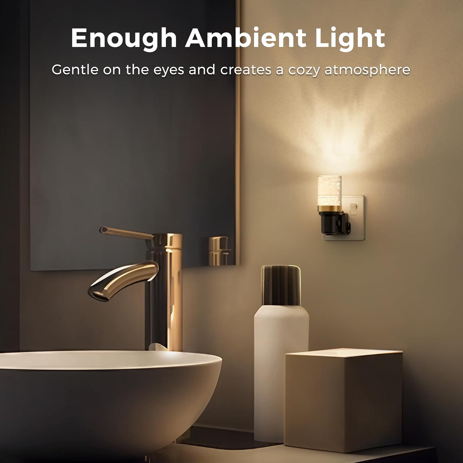 Soft glare-free night lamp

