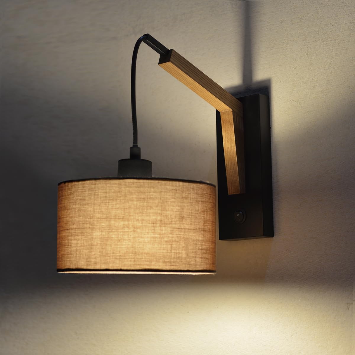 Soft light fabric wall lamp

