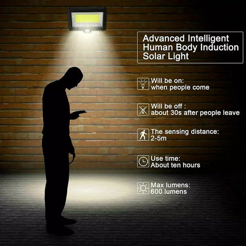 Solar Lights Outdoor - Solar Wall Light Solar Motion Sensor Security Lights with&nbsp; Wide Angle IP65 Waterproof 3 Optional Mode for Garden Patio Yard Front Door Garage Porch