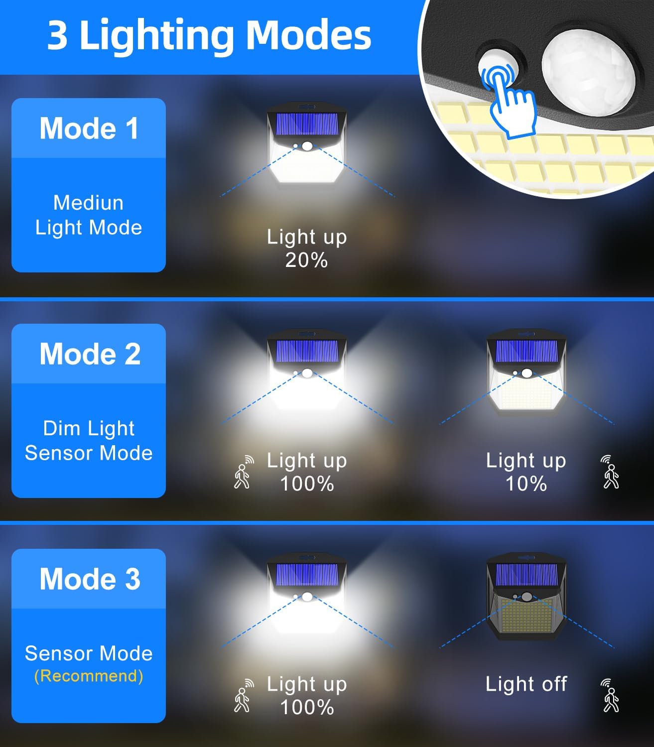 Motion sensor detecting movement in a driveway

