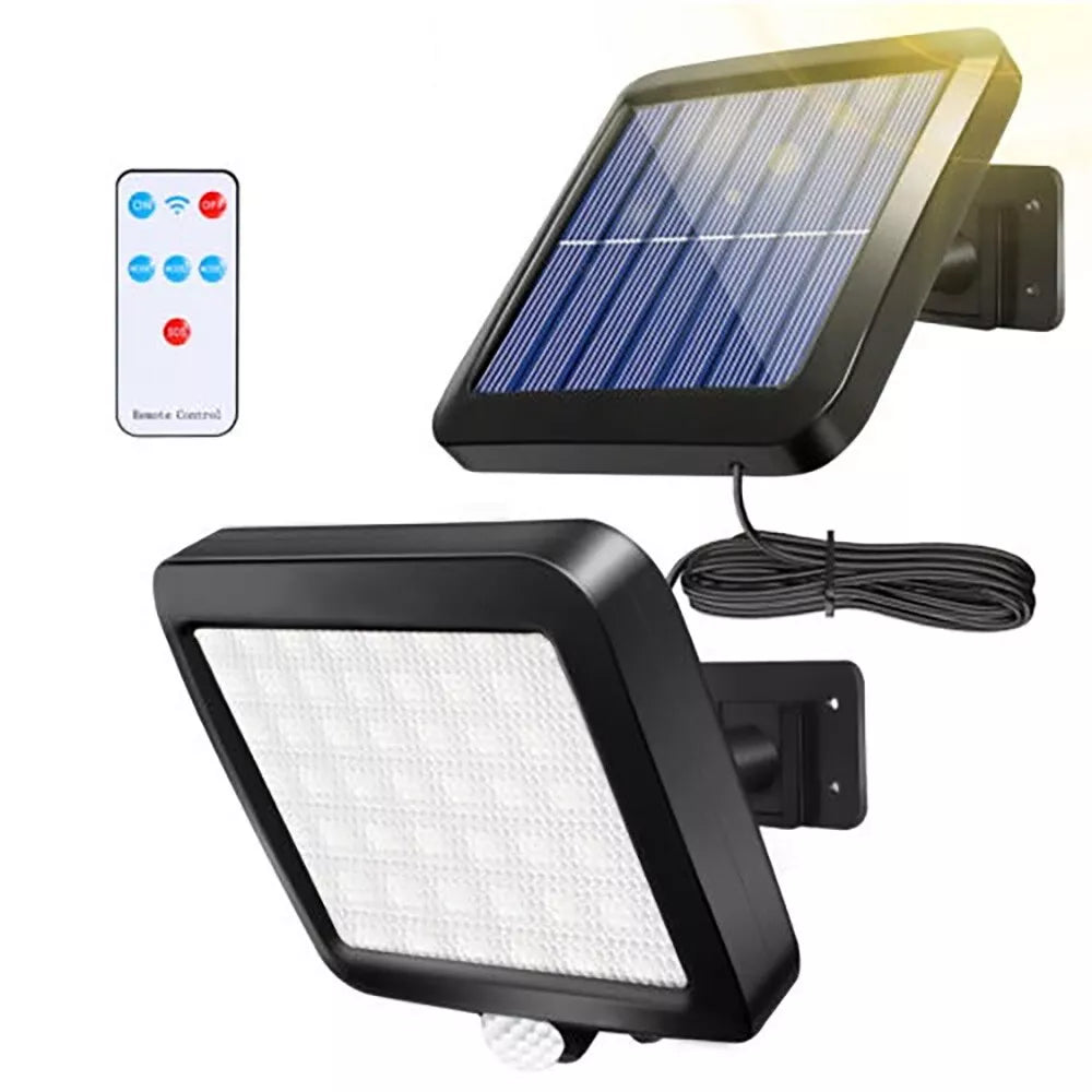 Solar PIR Motion Sensor Wall Light in UK  LED Outdoor Flood Lamp