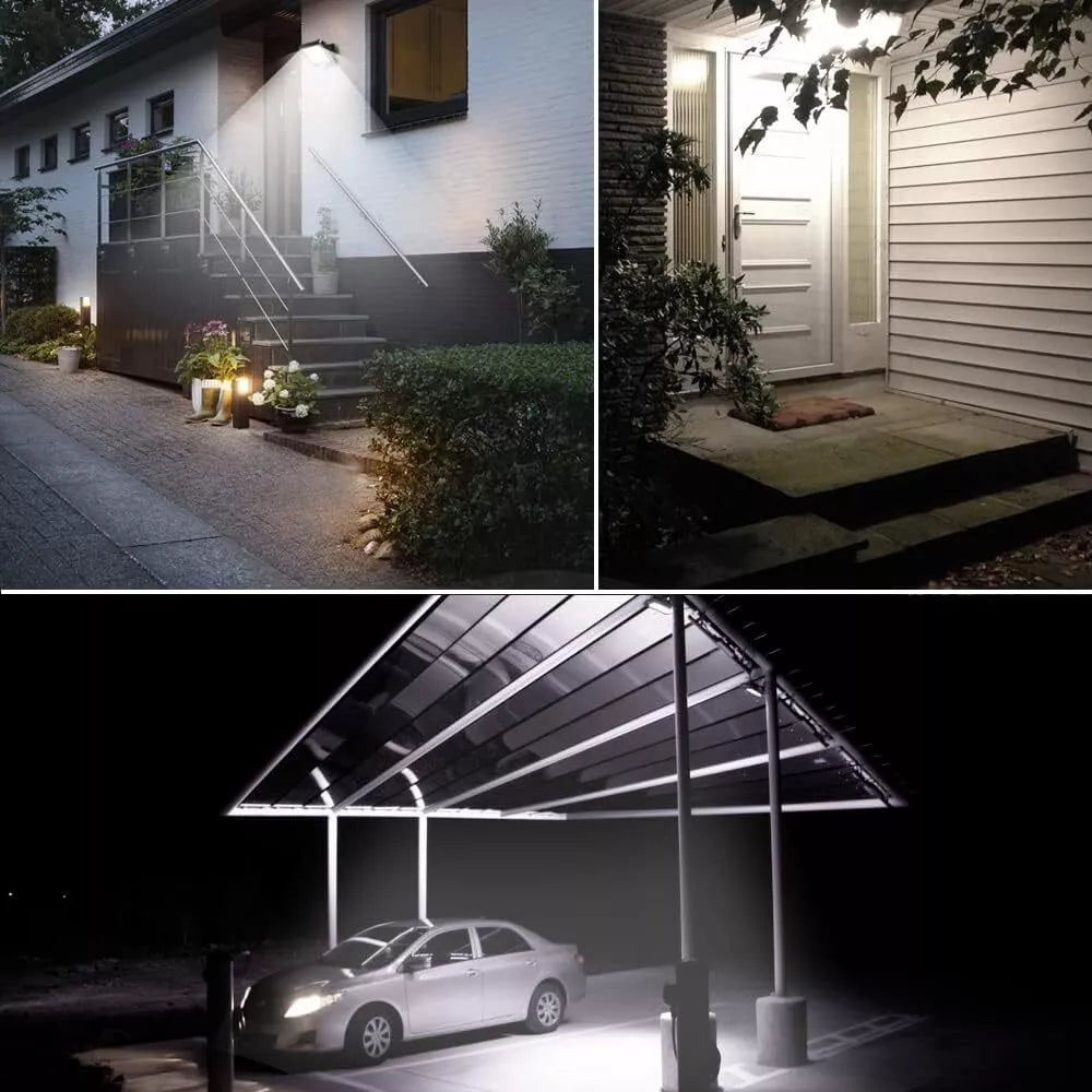 Solar PIR Motion Sensor Wall Light in UK  LED Outdoor Flood Lamp