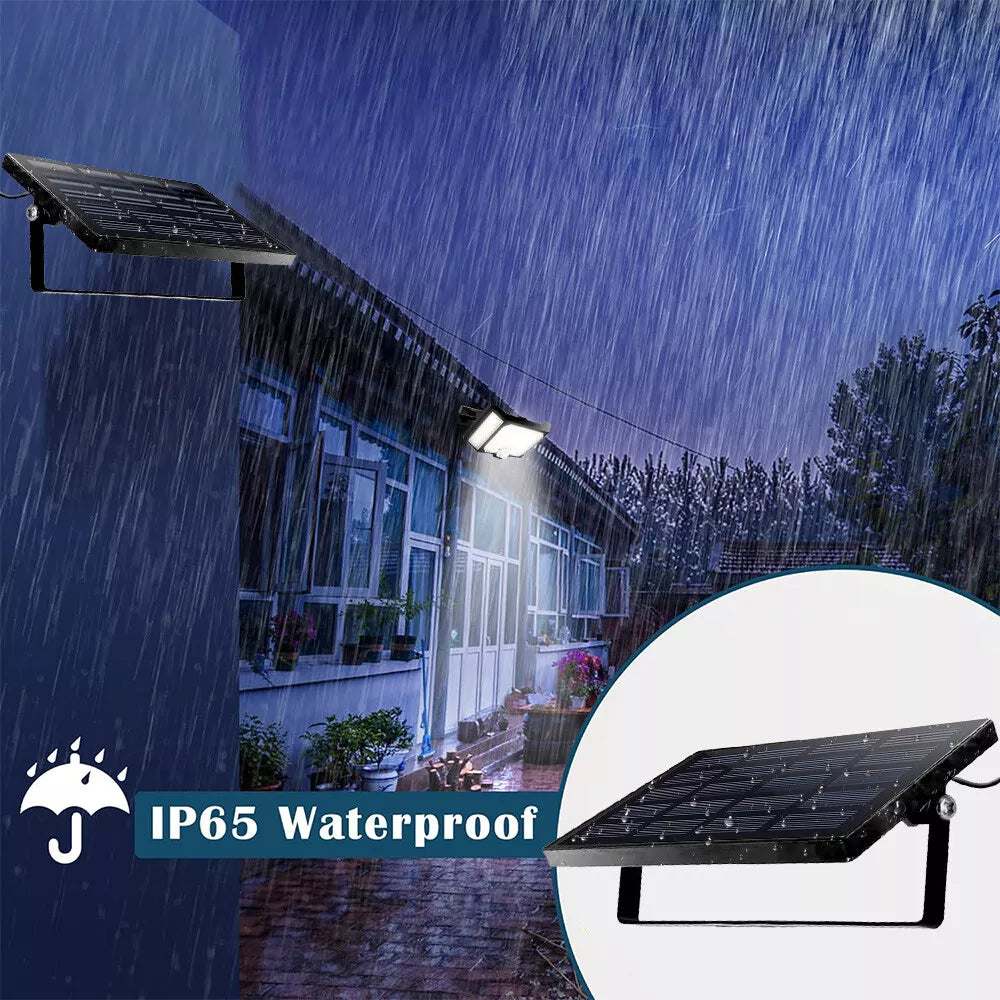 Solar Power LED Light in UK PIR Motion Sensor Outdoor Garden Wall Security Flood Lamp