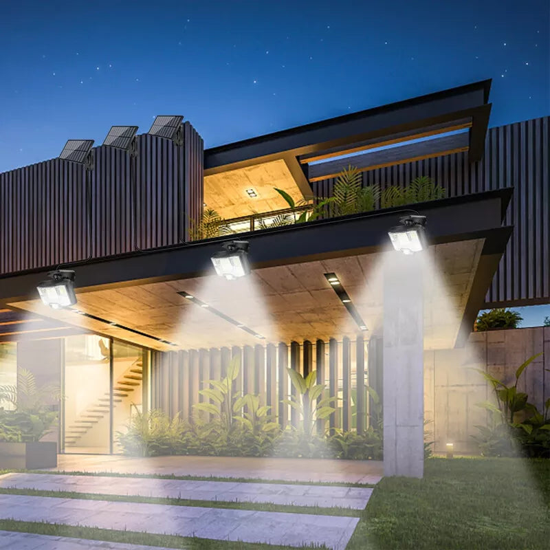 Solar Power Motion Sensor Wall Light in UK LED Outdoor Security Lamp