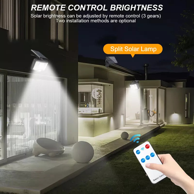 Solar Power Motion Sensor Wall Light in UK LED Outdoor Security Lamp