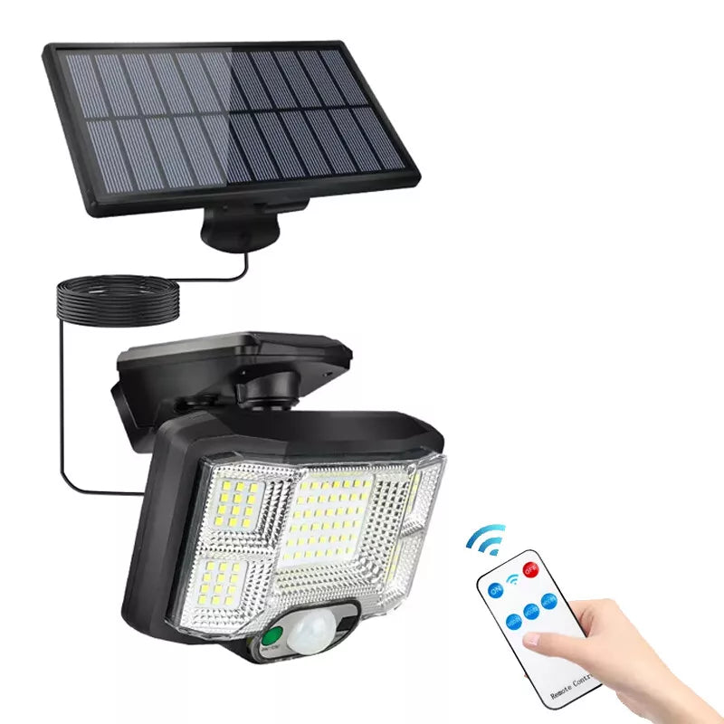 Solar Power Motion Sensor Wall Light in UK LED Outdoor Security Lamp