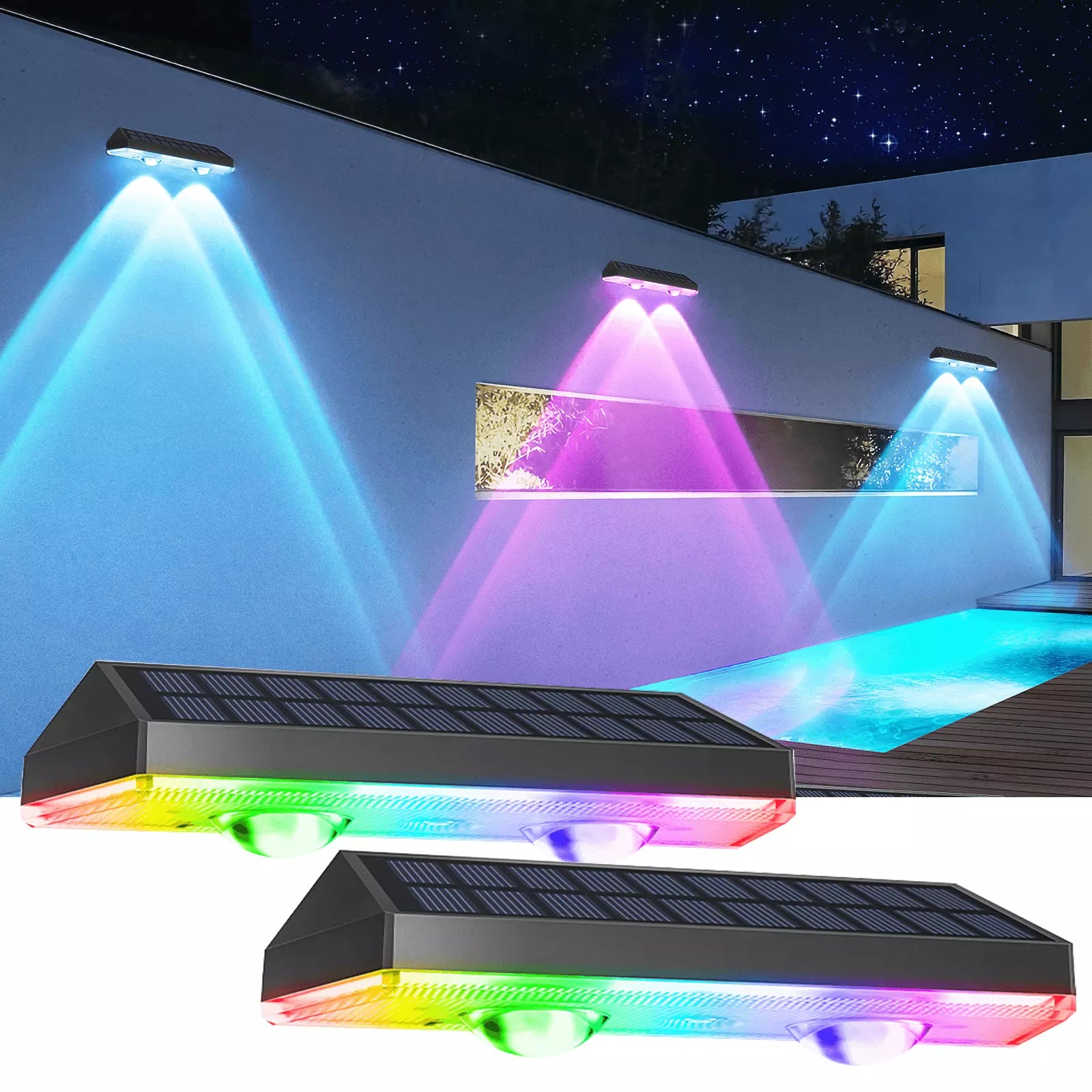  Solar Powered Door Fence Wall Lights in UK LED Outdoor Garden Lamp