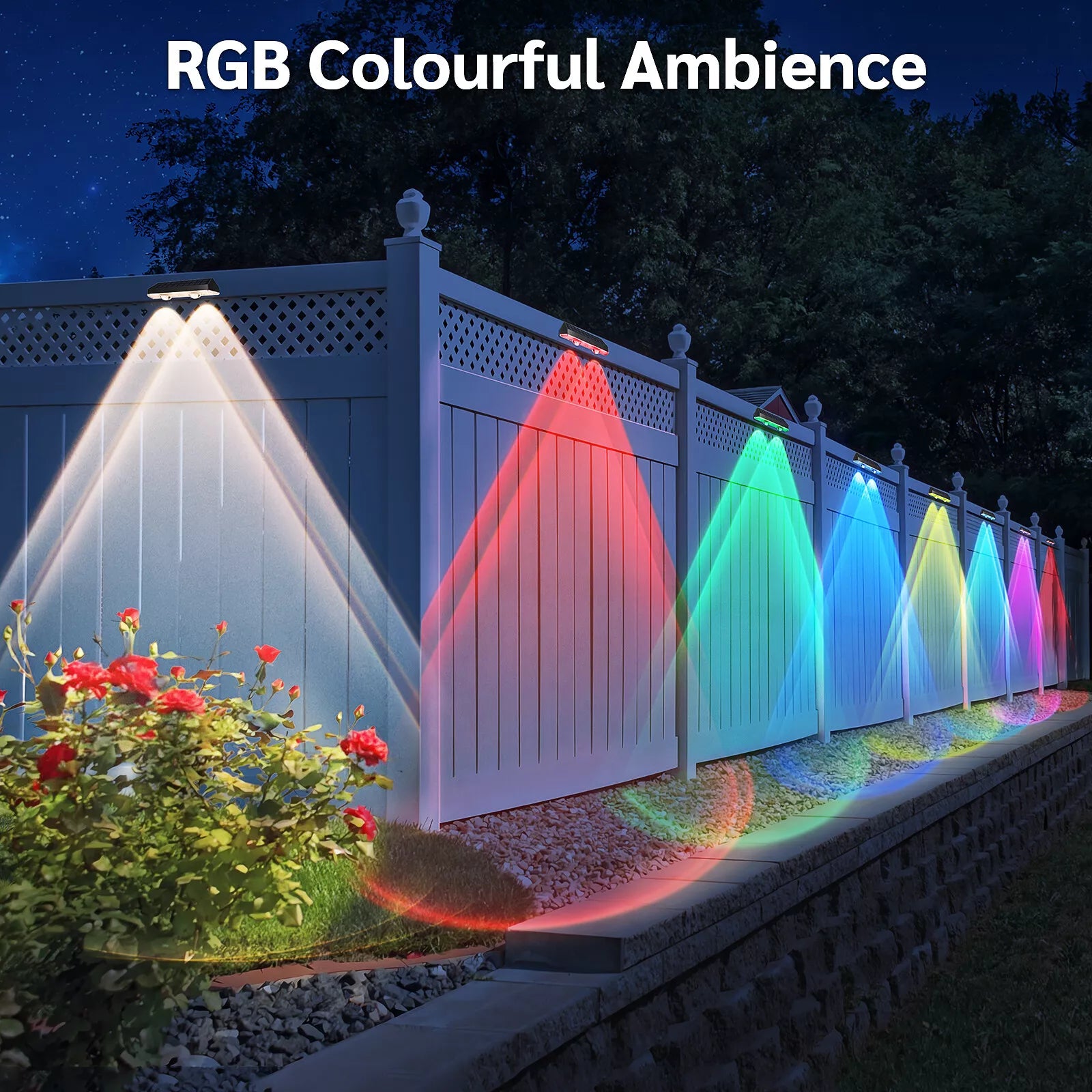  Solar Powered Door Fence Wall Lights in UK LED Outdoor Garden Lamp