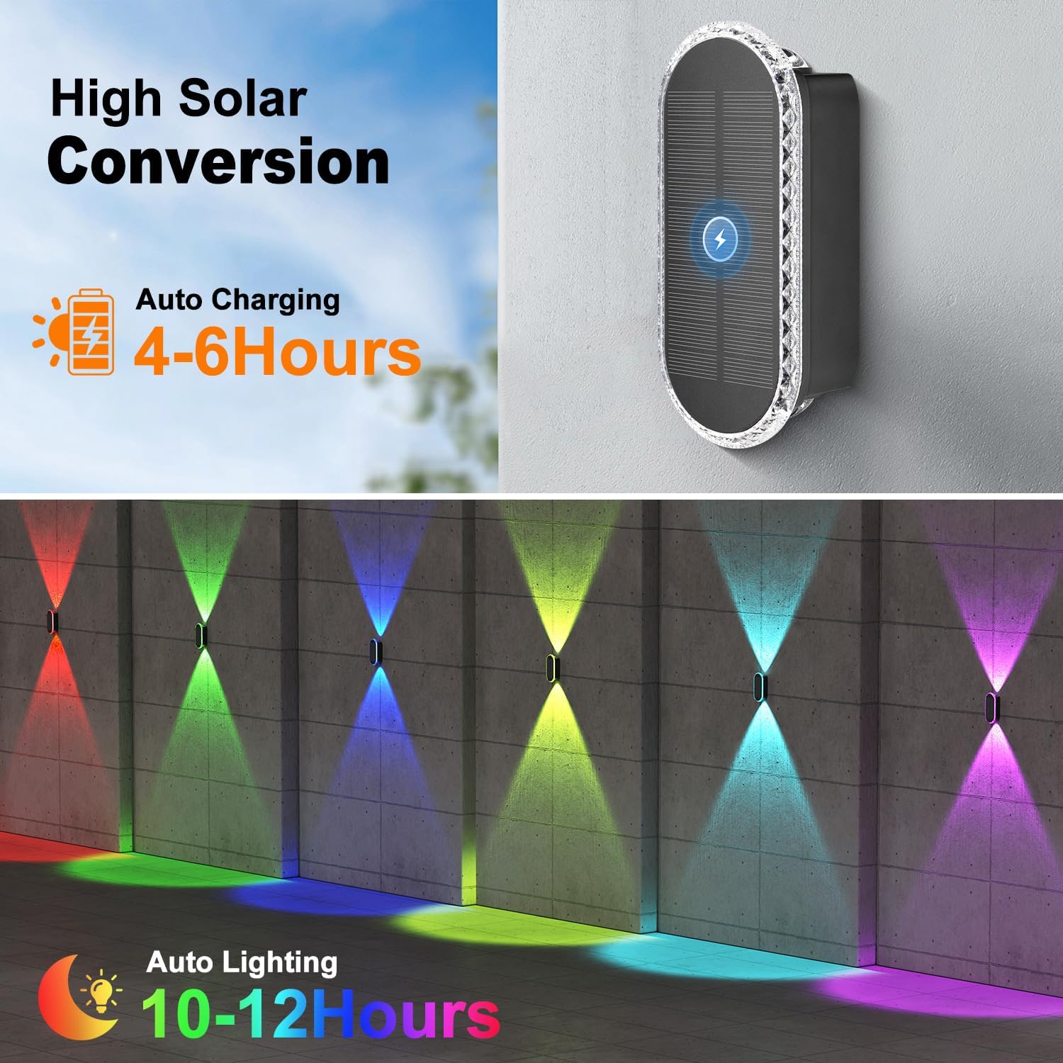 Solar Powered Patio Light Multicolour

