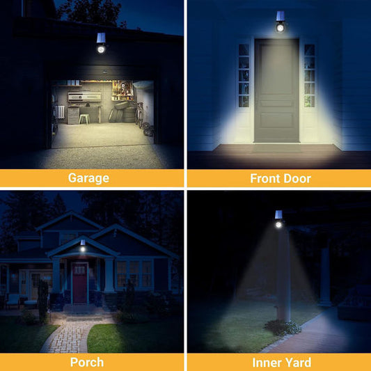 Solar Security Lights Outdoor Motion Sensor, Dummy CCTV Camera Deter Intruders, 8 LED Outdoor Solar Lights with PIR Sensor, IP65 Waterproof
