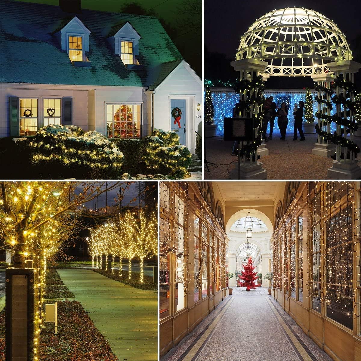 Solar String Lights Outdoor, 65ft 200 LED Solar Garden Fairy Lights Waterproof 8 Modes Solar Powered Decorative Lights - thelights4u.com