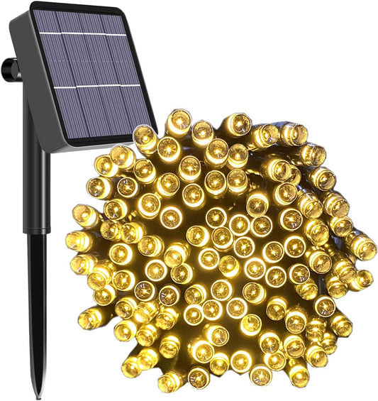 Solar String Lights Outdoor, 65ft 200 LED Solar Garden Fairy Lights Waterproof 8 Modes Solar Powered Decorative Lights - thelights4u.com