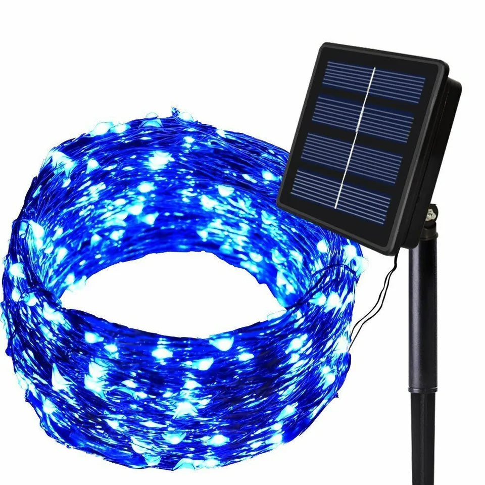 Solar String Lights Outdoor Garden Waterproof,Solar Fairy Lights Extra-Long,Copper Wire Solar Powered Outdoor Lights/Outside Decor Lighting for Garden Patio Yard
