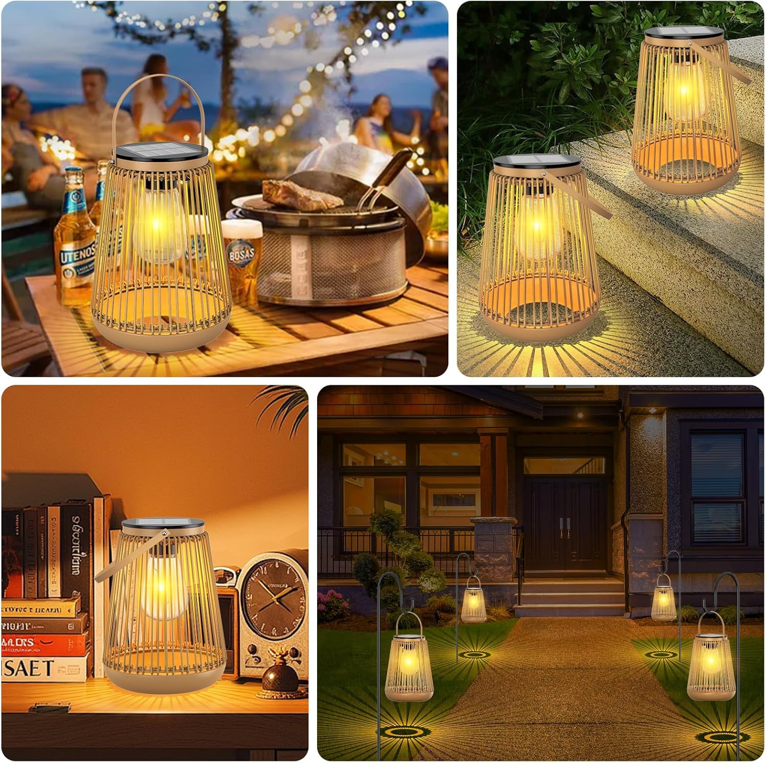 Solar garden lanterns set

