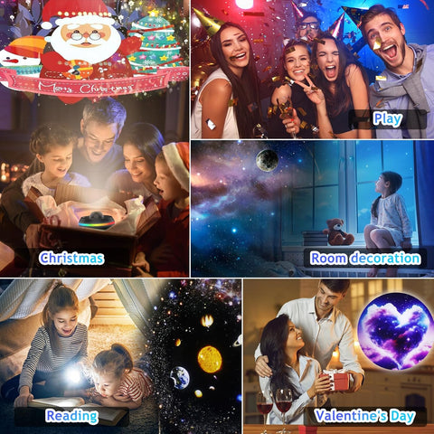 Space projector night light for adults