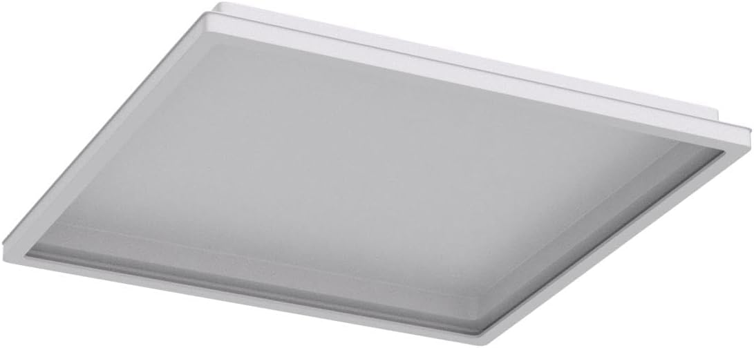 Square ceiling light fixture on a white background