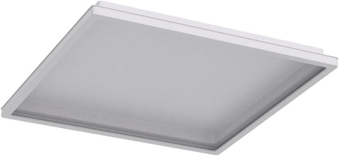 Square ceiling light fixture on a white background
