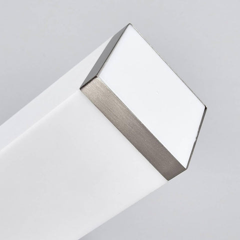 Stainless Steel Dusk Till Dawn Sensor Angled Outdoor LED Wall Light IP44