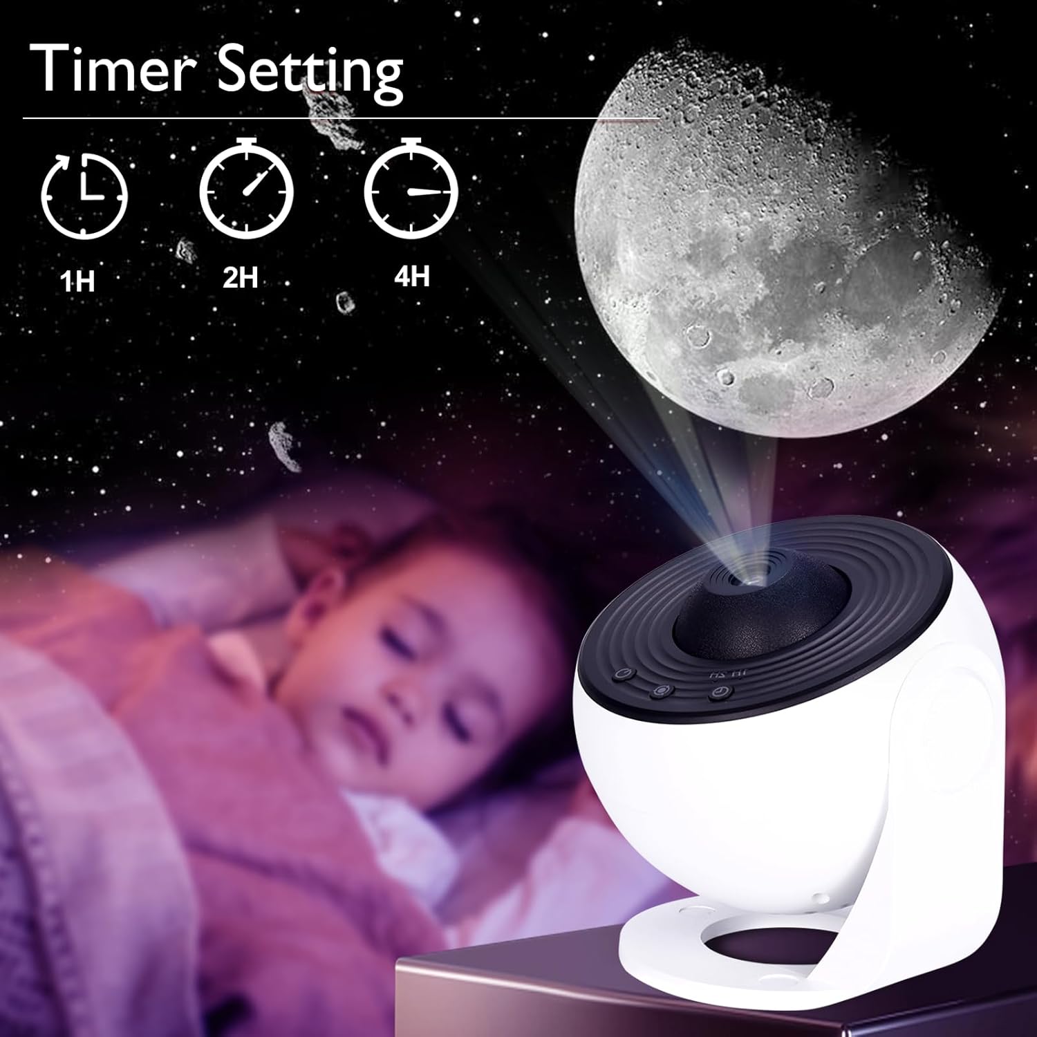 Star projector with auto off timer
