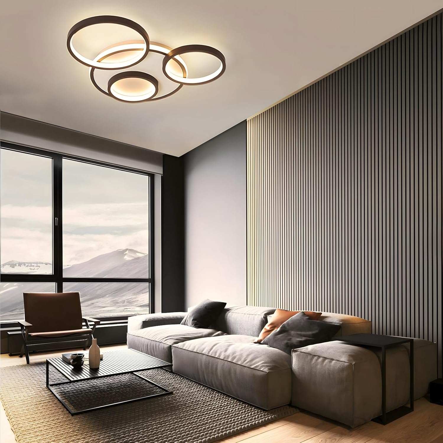 Stepless dimmable LED ceiling lamp
