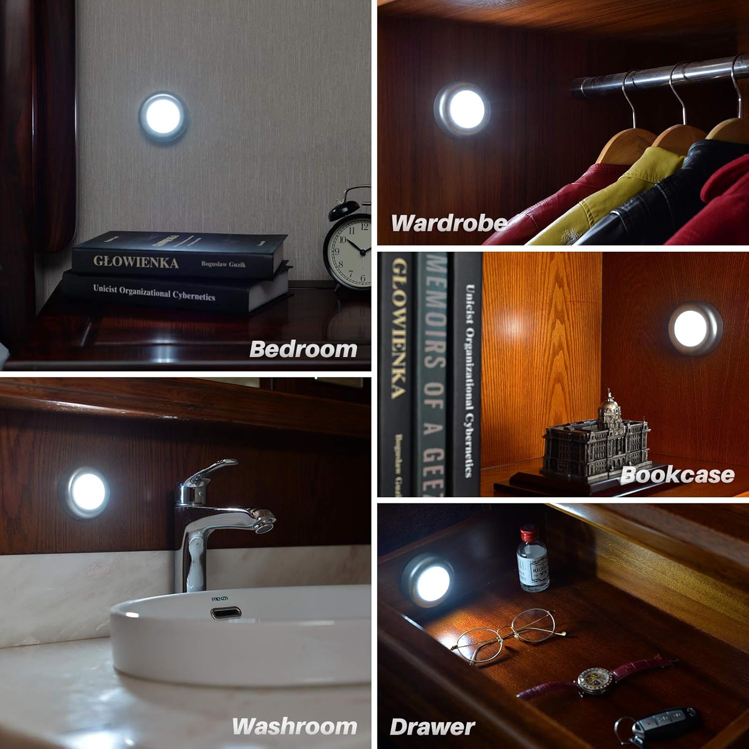 Stick on LED light for cupboards

