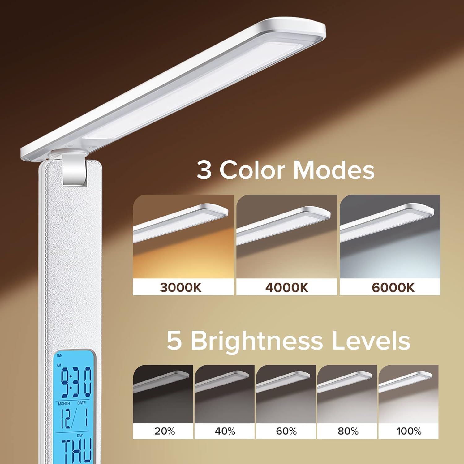 Stylish LED lamp with smart features

