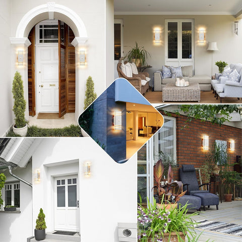 Stylish Square Wall Light for Patio

