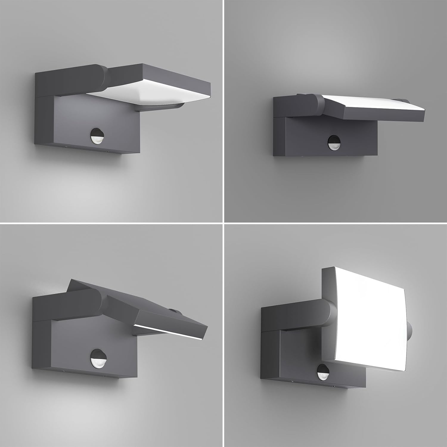 Swivel head outdoor wall light

