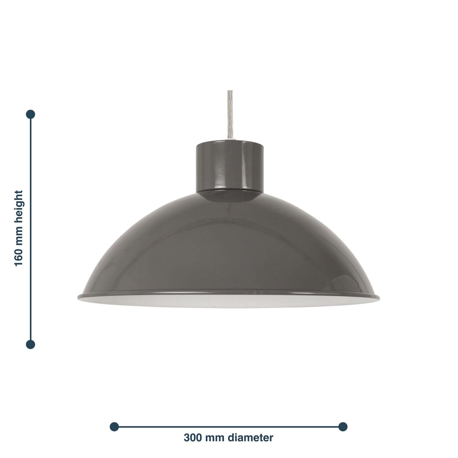 teal dome pendant lampshade for modern homes
