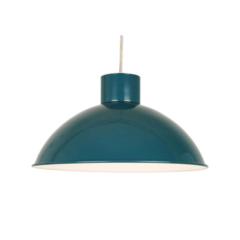 retro style teal pendant shade for ceiling
