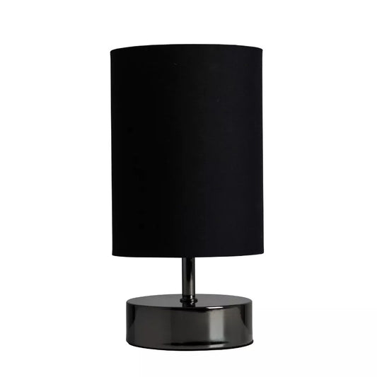 Touch Table Lamp Bedside Bedroom Dimmable Dimmer Light Black Lampshade Shade IP20