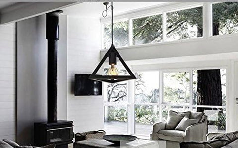 Triangle retro loft pendant light UK


