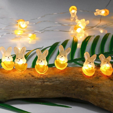USB Easter rabbit LED lights for home décor