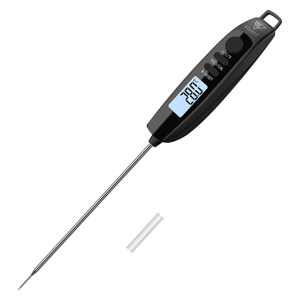 Digital Meat Thermometer Probe with Backlight – Black