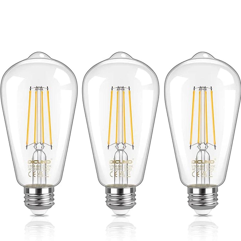 Vintage Filament Clear ST64 LED Bulb