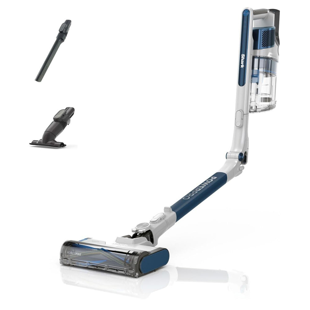 Shark PowerPro Cordless Stick Vacuum Cleaner, Lightweight Flexible Vacuum with Floor Detect & Anti-Hair Wrap Technology, Anti-Allergen Complete Seal, Handheld Mode, Navy Metallic