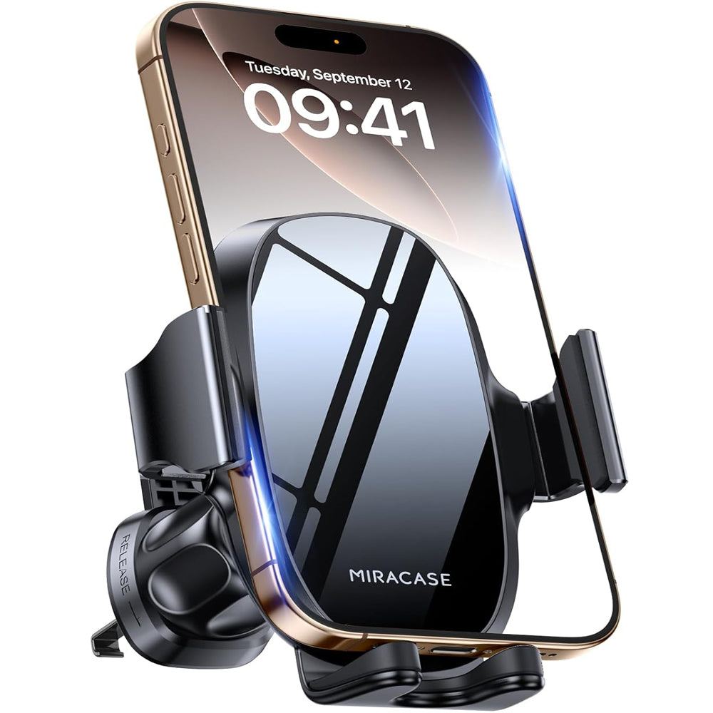 Miracase 2nd Generation Car Phone Holder – Universal Air Vent Mount with 360° Rotation and One-Hand Use