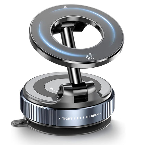 HanCenDa Vacuum Suction MagSafe Car Phone Holder – Black